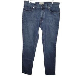 NWT Everlane Mens sz 34x34 Organic Cotton Slim Fit Jeans medium wash stretchy